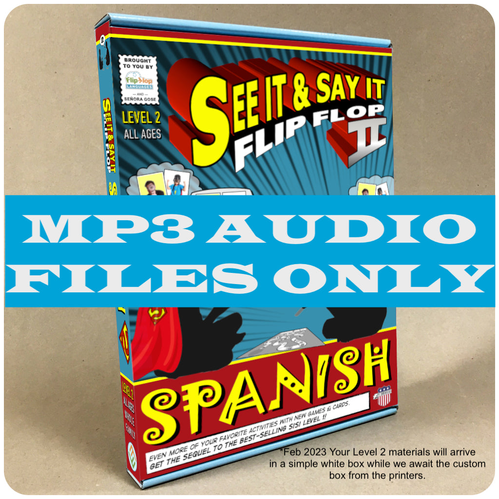 See it and Say it Flip Flop Spanish Level 2 Separate Audio Files Flip