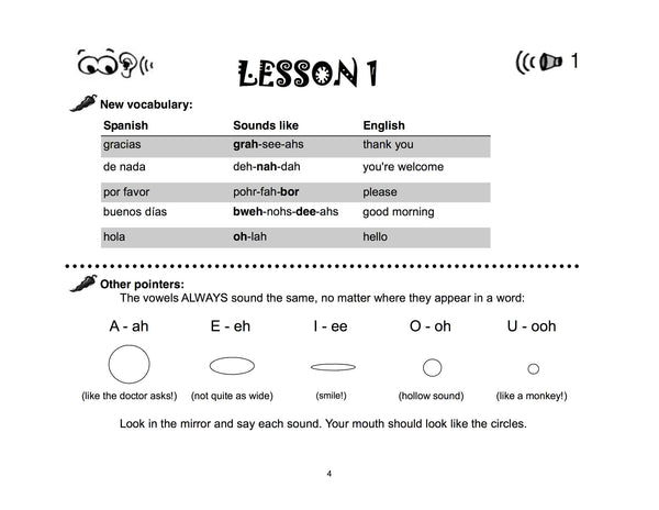 Flip Flop Spanish Workbook: Ages 3-5: Level 1 - Homeschool Spanish Curriculum | Flip Flop Spanish  