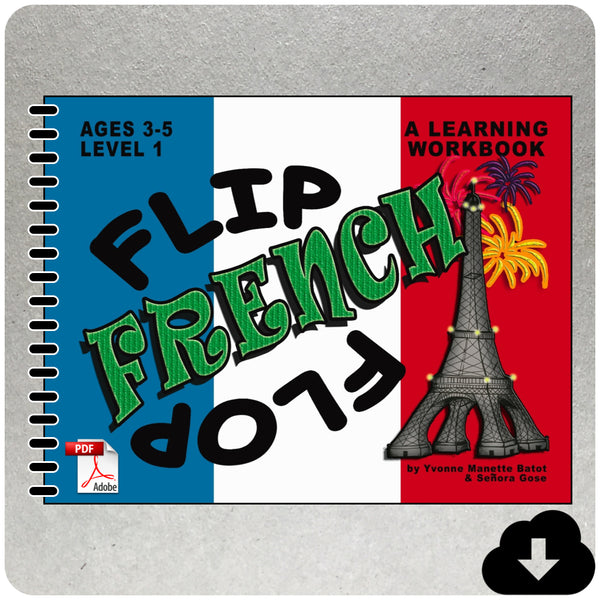 Flip Flop French Workbook: Ages 3-5: Level 1 FRONT COVER