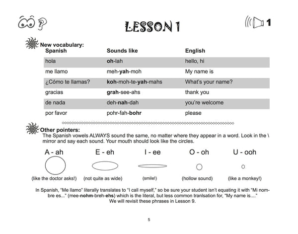 Flip Flop Spanish Workbook: Ages 6-9: Level 1 - Homeschool Spanish Curriculum | Flip Flop Spanish  