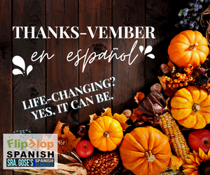 Thanks-vember... in Spanish?