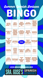 Summer Spanish Challenge (BINGO with prizes~)