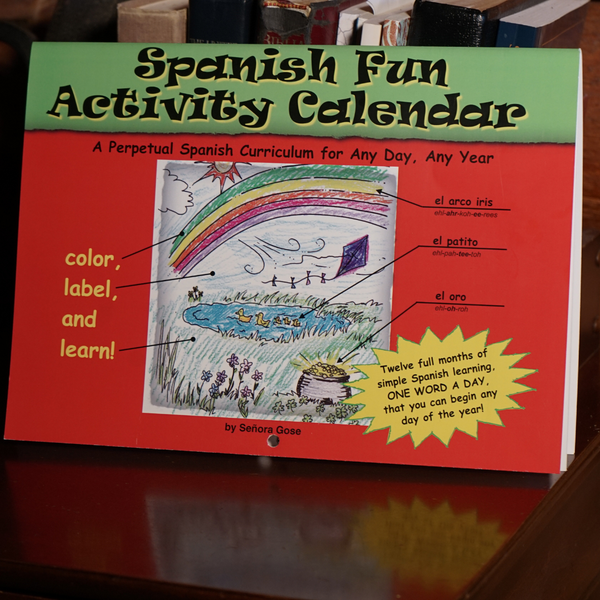 Spanish Fun Activity Calendars BOTH Levels 1 & 2 Bundle and SAVE!