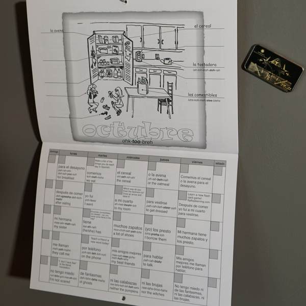 Spanish Fun Activity Calendars BOTH Levels 1 & 2 Bundle and SAVE!