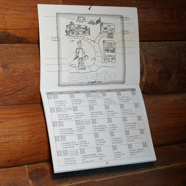Spanish Fun Activity Calendars BOTH Levels 1 & 2 Bundle and SAVE!