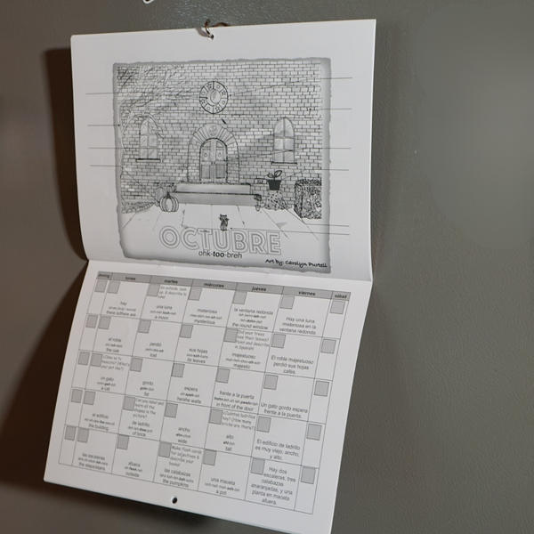 Spanish Fun Activity Calendars BOTH Levels 1 & 2 Bundle and SAVE!
