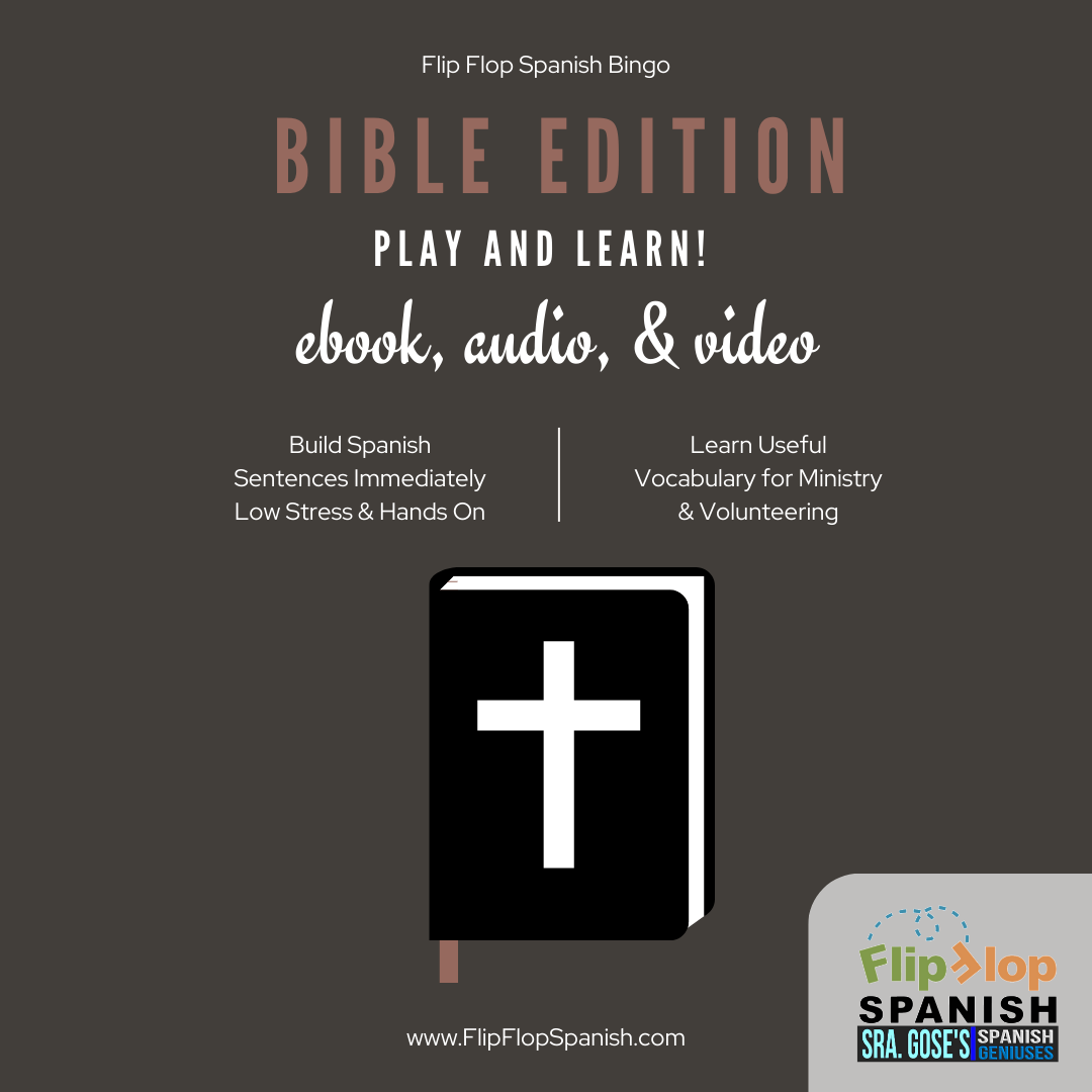 Flip Flop Spanish Bingo: Bible Edition