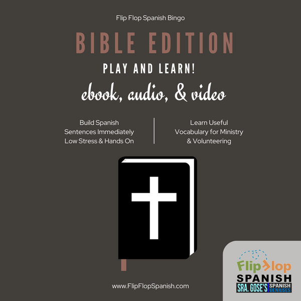 Flip Flop Spanish Bingo: Bible Edition
