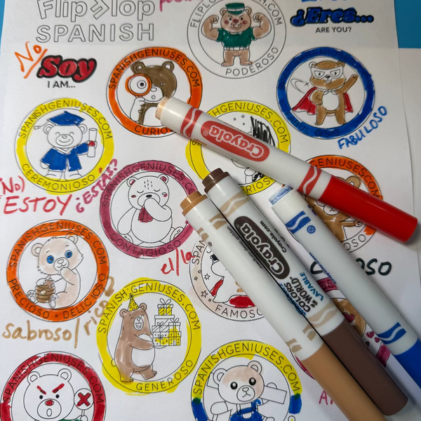 OSO Spanish Color Sheet