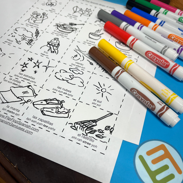 Flip Flop Spanish Bingo: Autumn / Fall Edition