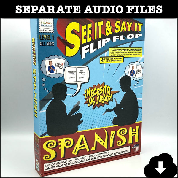 See it and Say it Flip Flop Spanish Level 1 Separate Audio Files (3rd Edition) - Downloads or CDs