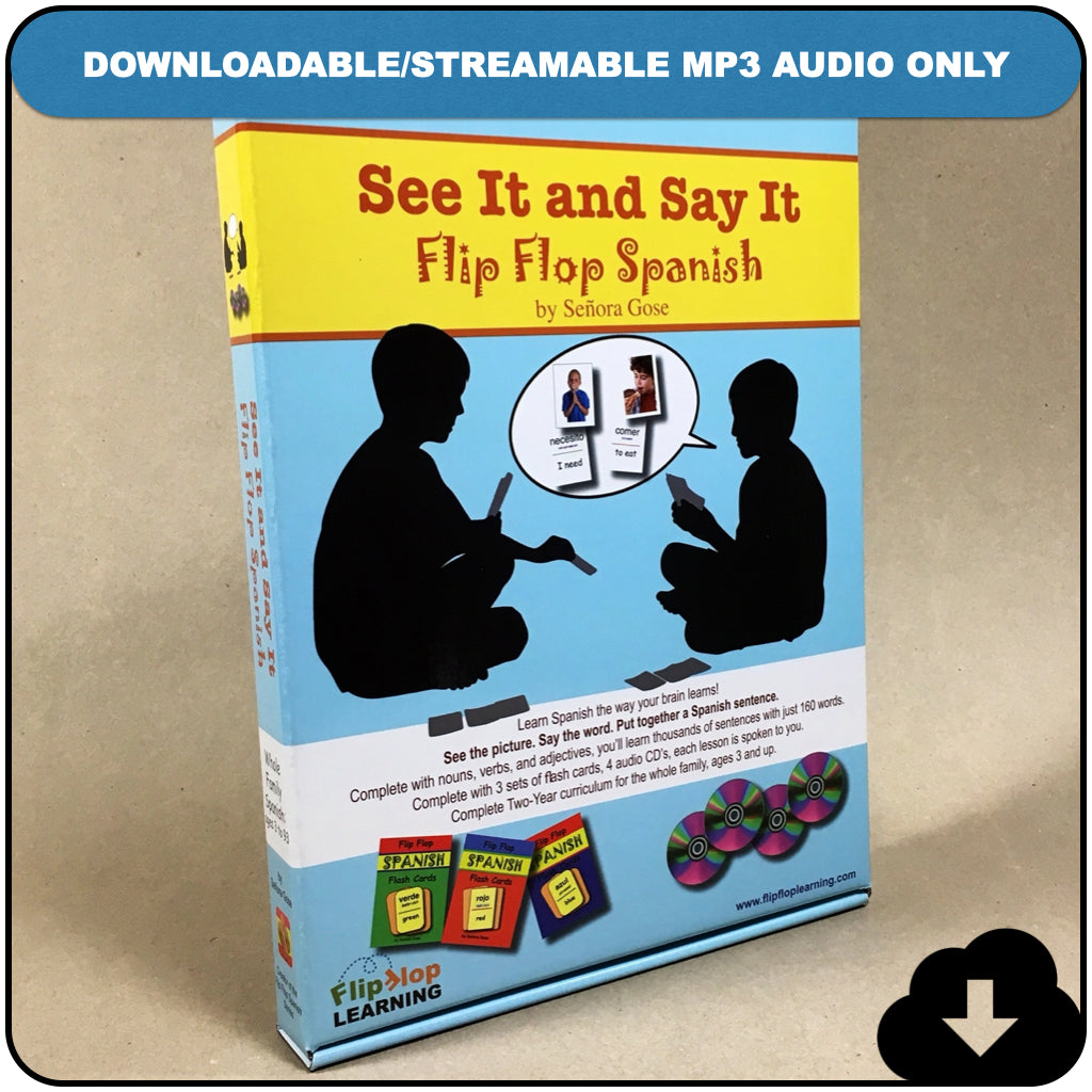 See it and Say it Flip Flop Spanish Level 1 Separate Audio Files