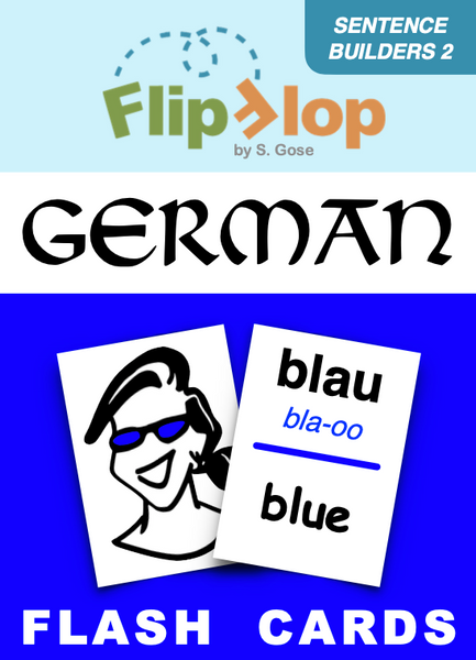 Flip Flop German Flash Cards: Blau