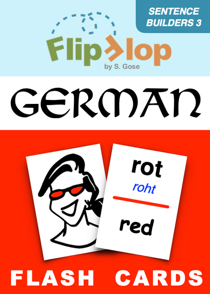 Flip Flop German Flash Cards: Rot