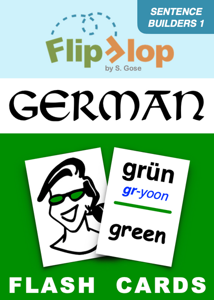Flip Flop German Flash Cards: Grün