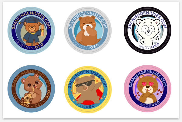 Curioso Spanish Geniuses t T-shirt + OSO Sticker Sheet