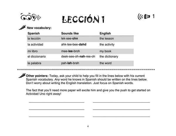 Flip Flop Spanish Workbook: Ages 3-5: Level 2 - Homeschool Spanish Curriculum | Flip Flop Spanish  