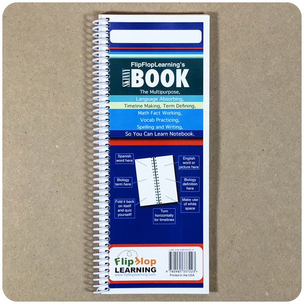 Skinny Book: The Multipurpose Learning Notebook - Homeschool Spanish Curriculum | Flip Flop Spanish  