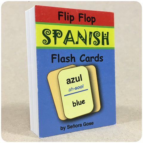 Flip Flop Spanish Flash Cards: Azul