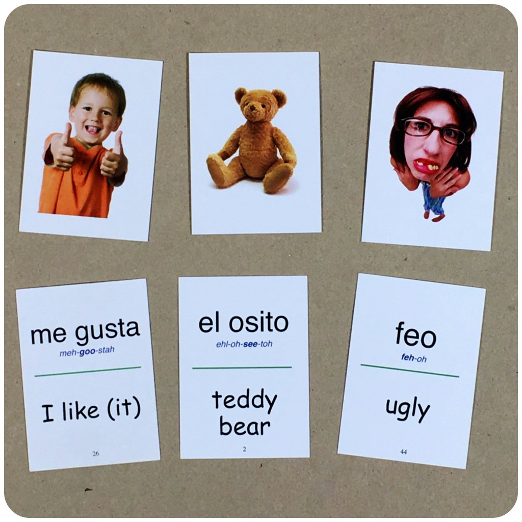 Flip Flop Spanish Flash Cards Verde Flip Flop Spanish & Spanish Geniuses