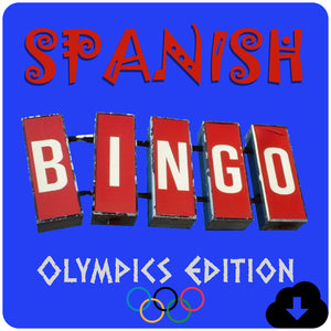 Spanish Bingo: Olympics Edition - Homeschool Spanish Curriculum | Flip Flop Spanish  