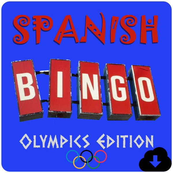 Spanish Bingo: Olympics Edition - Homeschool Spanish Curriculum | Flip Flop Spanish  