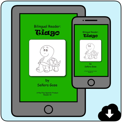 Tiago la tortuga: Bilingual Reader #2 (E-book)