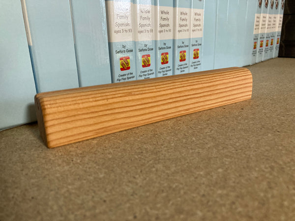 Wooden Flash Card Stand