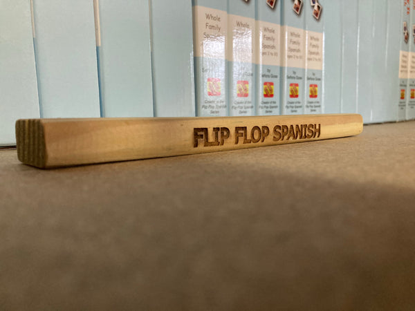 Wooden Flash Card Stand